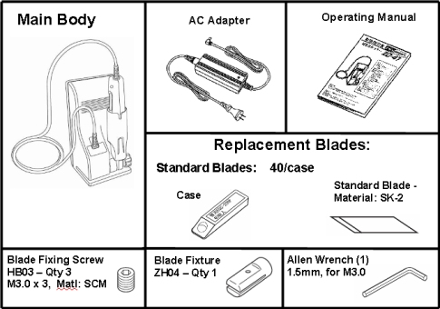 Mini-cutter à ultrasons ZO-91  Suppression de la plaque de